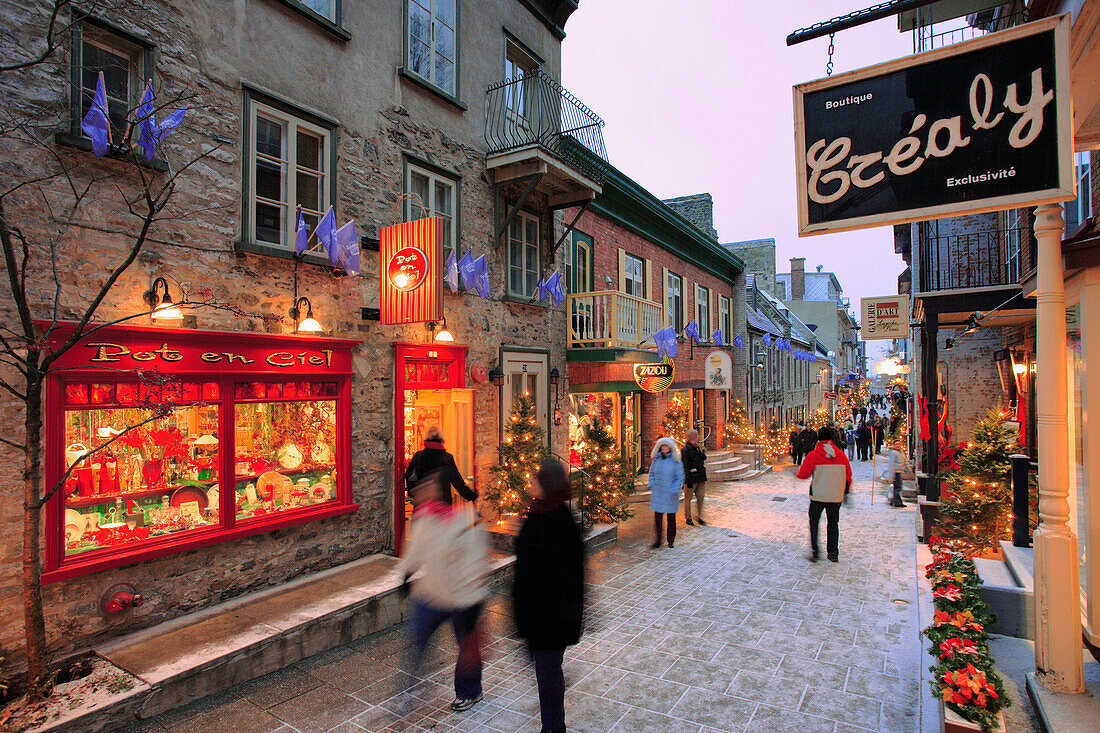 Petit-Champlain Street In Quartier Petit-Champlain, Quebec City, Quebec