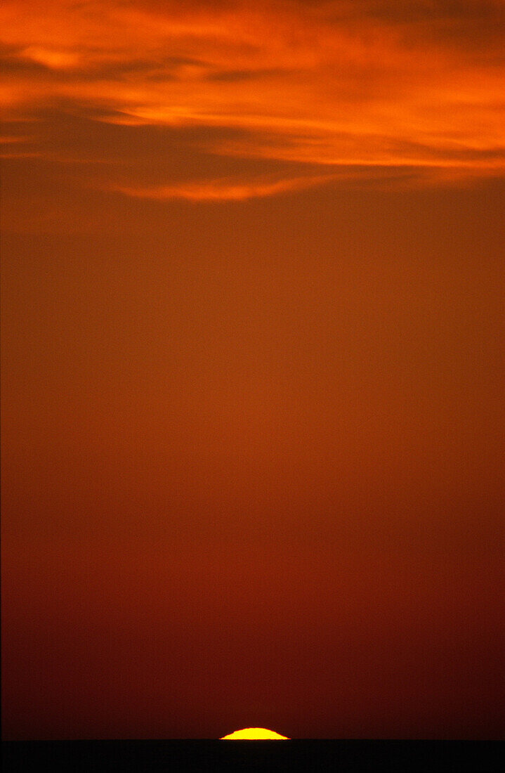 Sunset Over Pacific Ocean, British Columbia