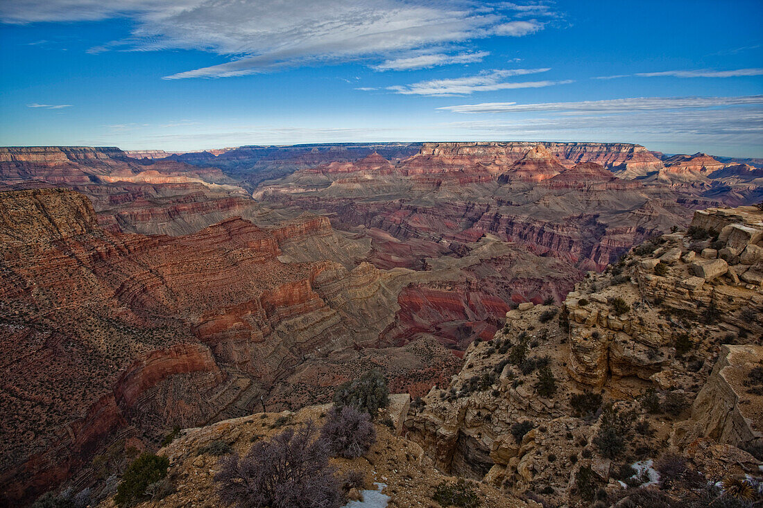 View Of The South Rim Of The Grand Canyon, Arizona.
