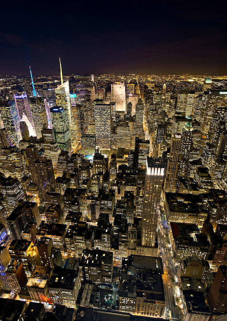 View from Empire State Building, Manhattan, New York City, USA