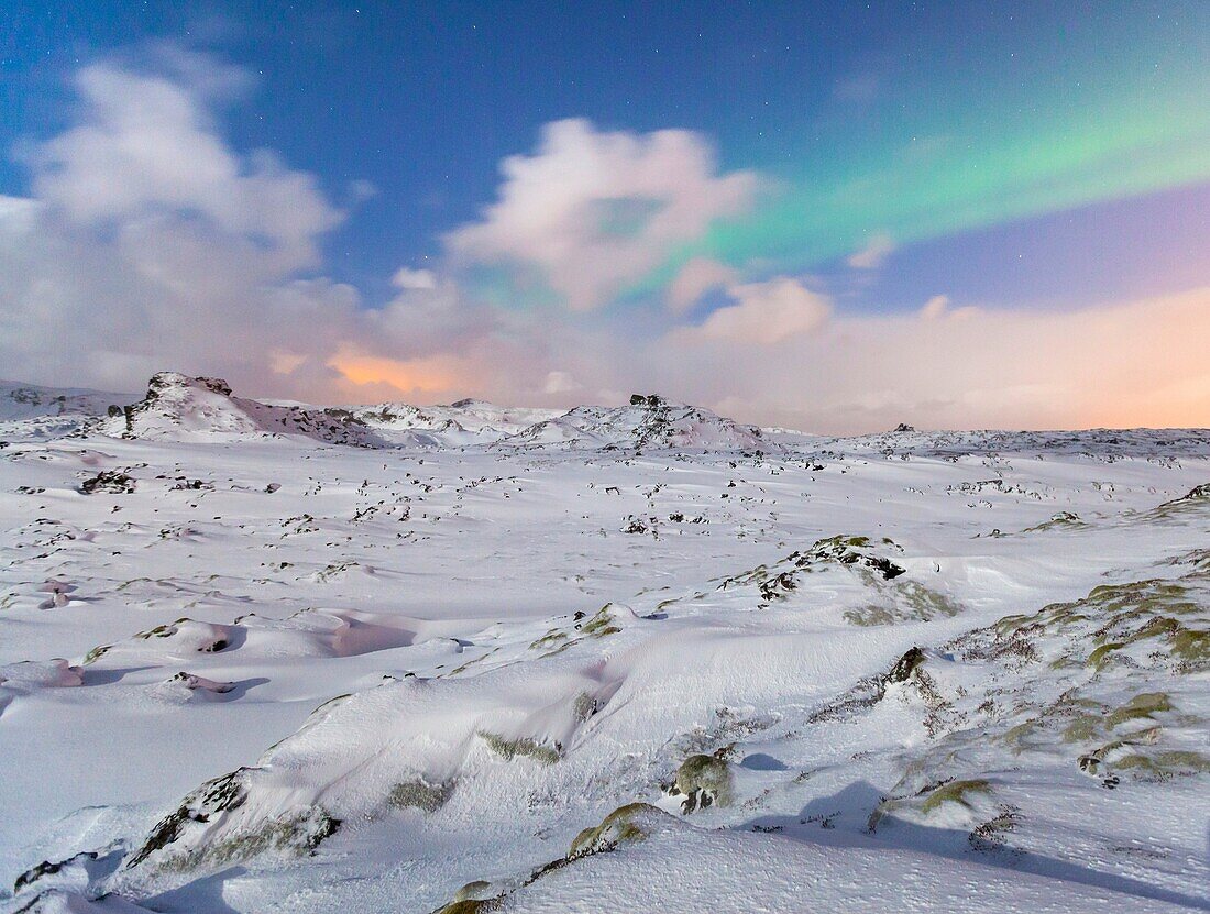 Northern Lights, Iceland, Europe.