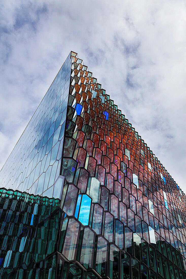 Harpa concert hall and conference centre in Reykjavík, Iceland, Europe.