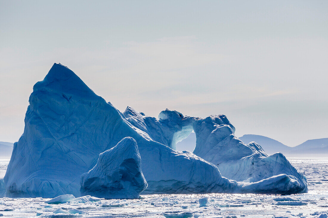 Iceberg near the Cumberland Peninsula, Baffin Island, Nunavut, Canada, North America