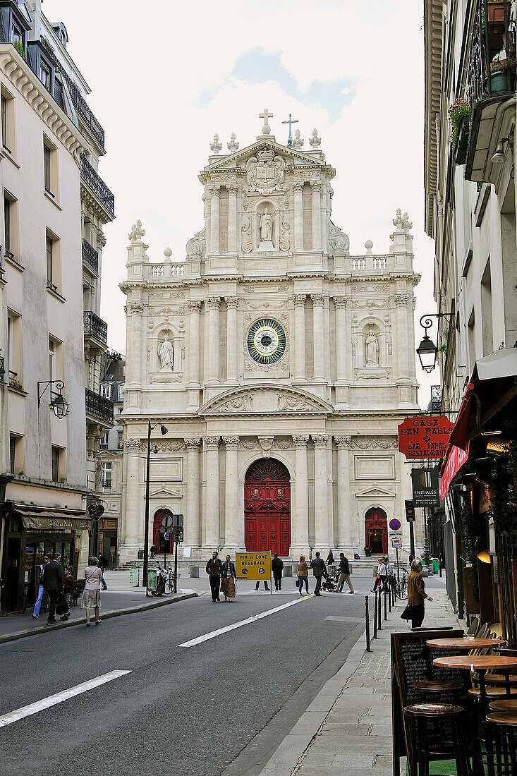 'France, Paris, 4th district, District of the ''Marais'', Church St-Paul'