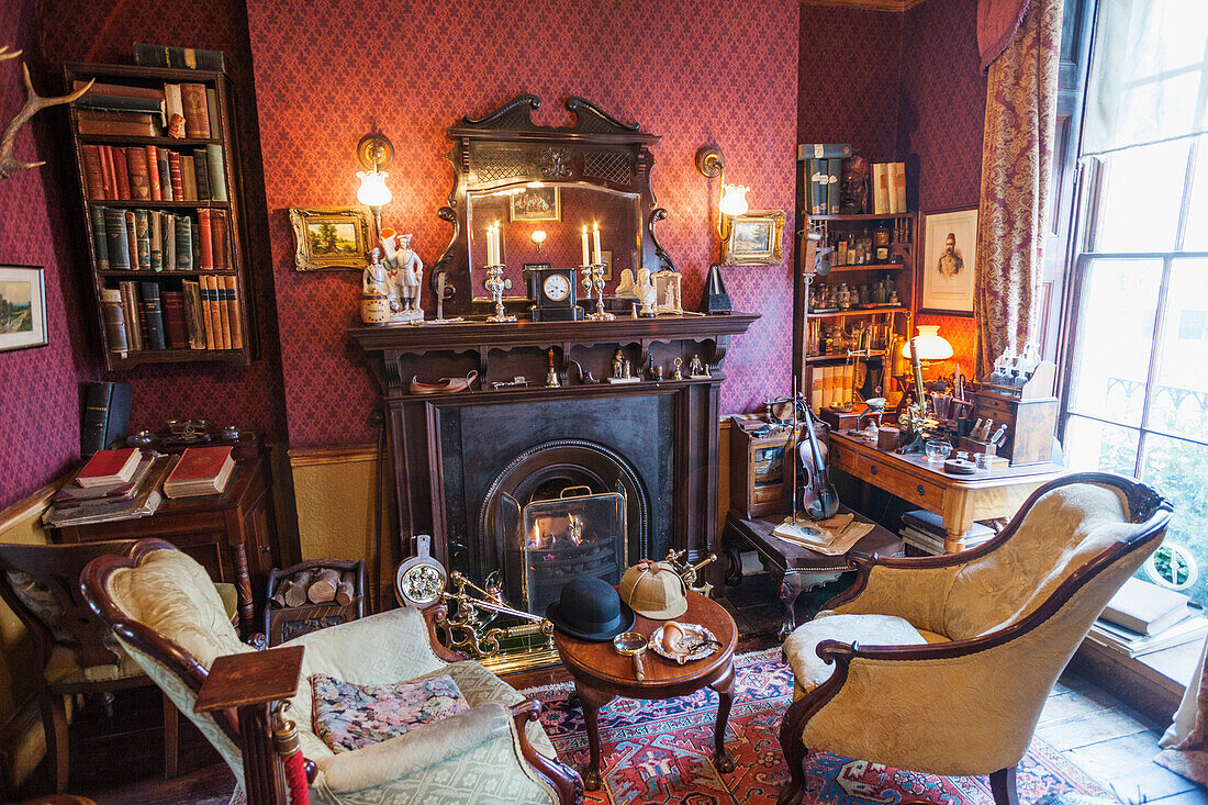 England, London, 221B Baker Street, Sherlock Holmes Museum, Sitting Room