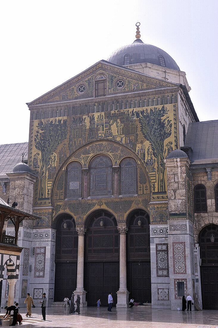 Syria, Damascus, October, November 2010. Umayyad Mosque, West gate