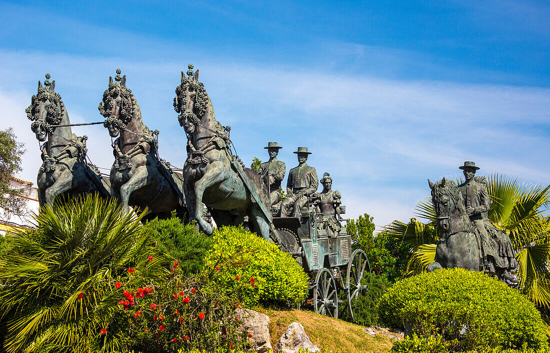 Spain, Andalucia Region, Cadiz Province, Jerez de la Frontera City, Caballo Monument (Horse Monument)