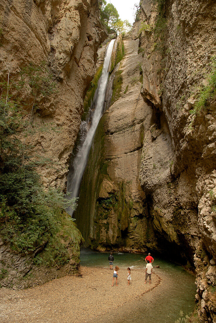 France, Rhone-Alpes, Drome, Druise site in Ombleze gorge.