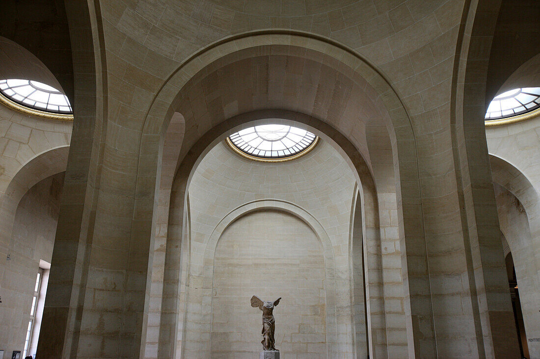 The Winged Victory of Samothrace. The Louvre museum. Paris. France.