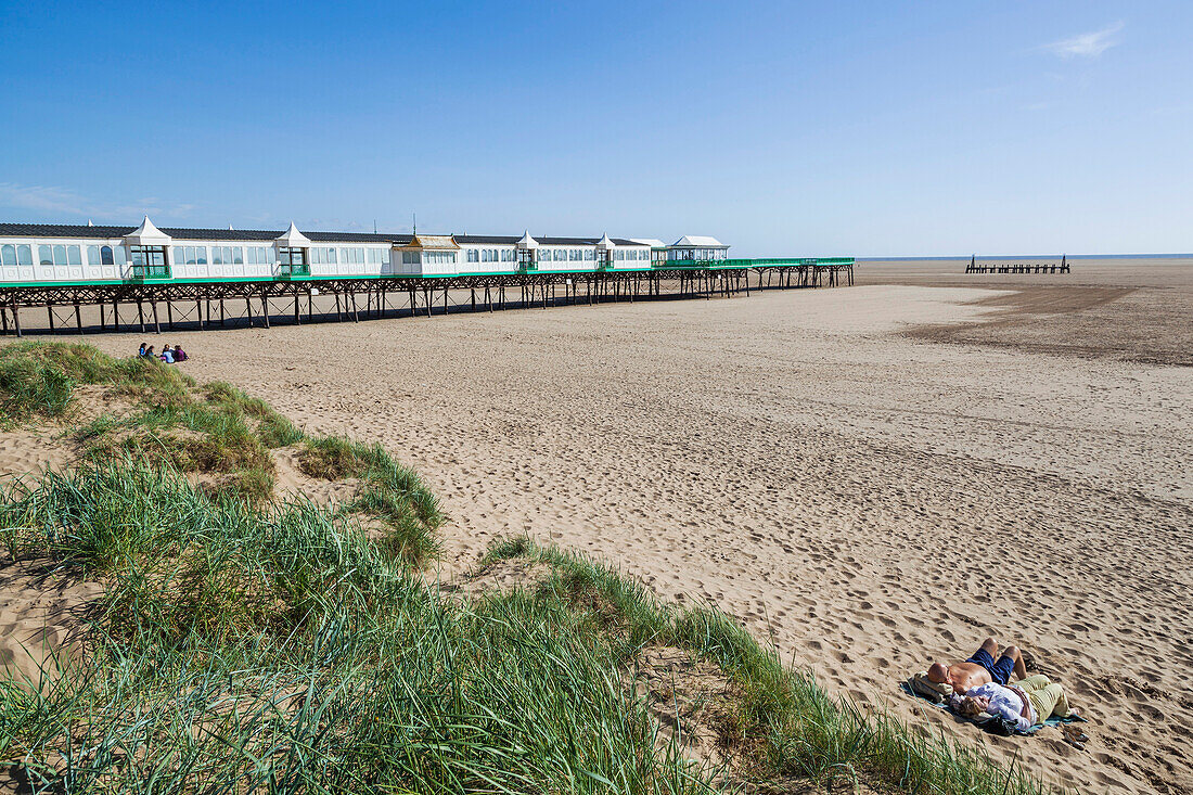 England, Lancashire, Lytham St Annes, St Annes Pier