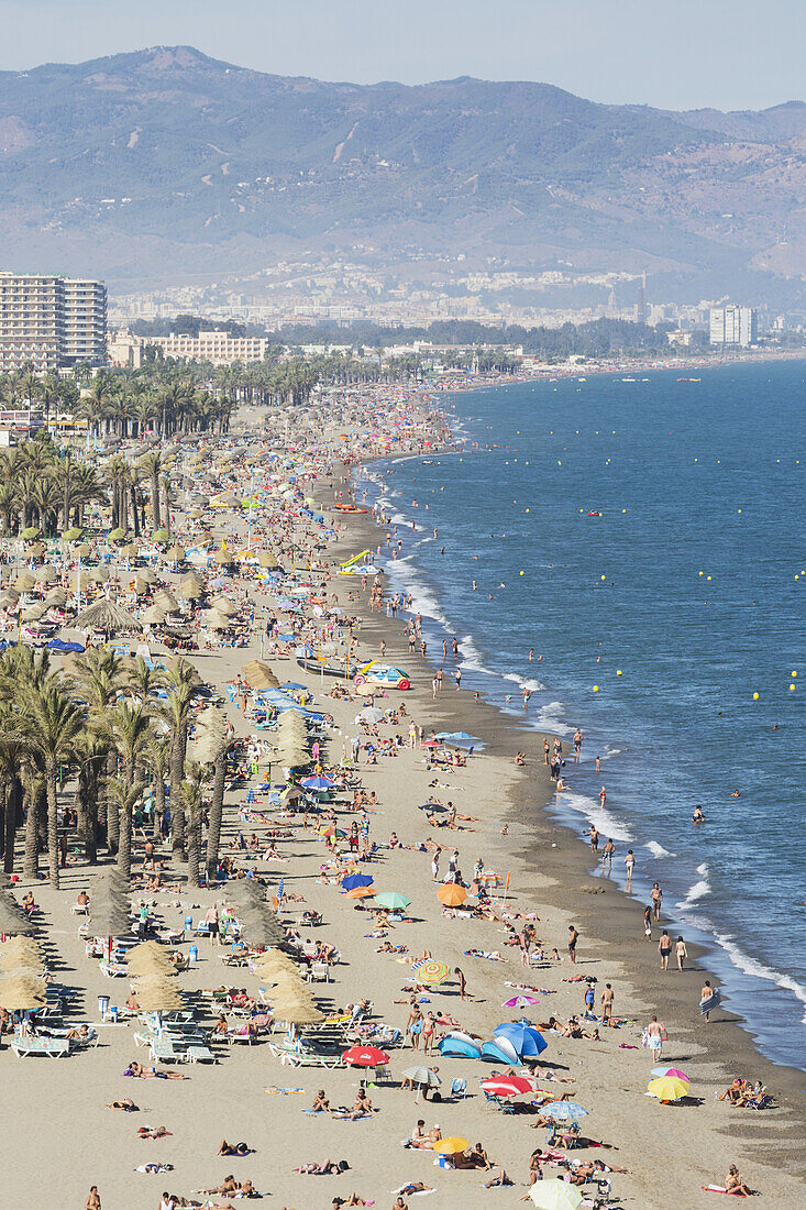 'Bajondillo Beach And Playamar Beach; Torremolinos, Costa Del Sol, Malaga Province, Spain'