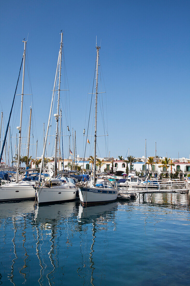 'Yachts In The Marina; Puerto Morgan, Gran Canaria, Spain'