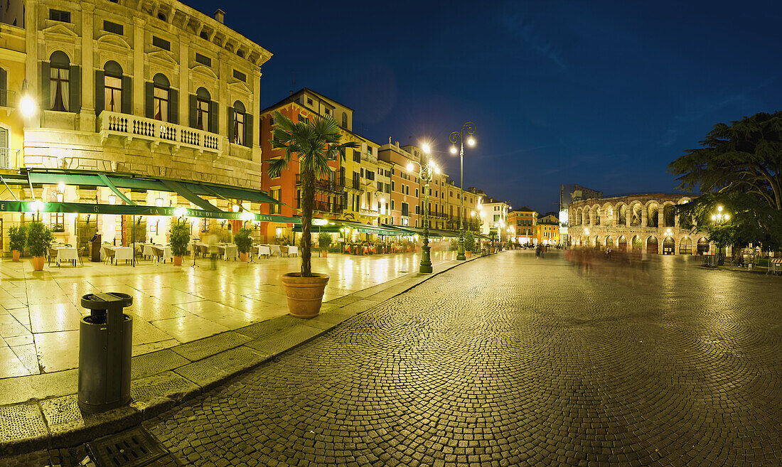'Piazza Bra At Dusk; Verona, Italy'