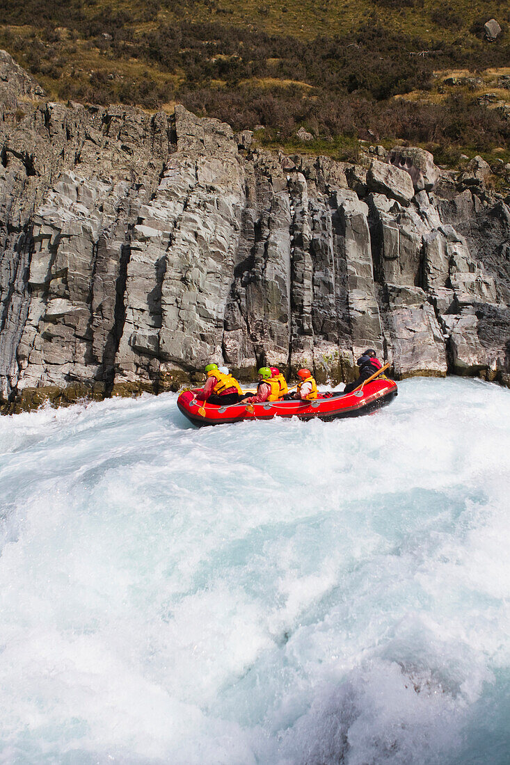 'Rafting Down The Rangitata Gorge And The Rangitata River; Rangitata, New Zealand'
