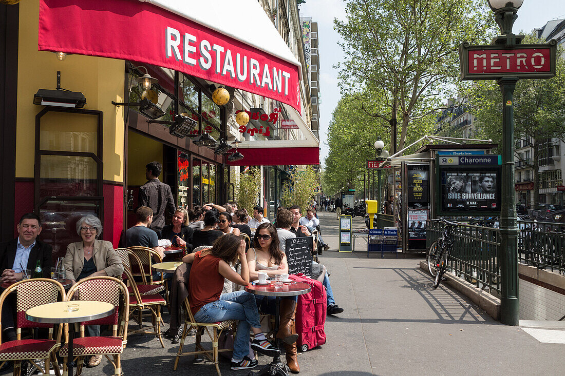 Restaurant le rouge lime, charonne metro station, rue de charonne, 12th arrondissement, paris, france