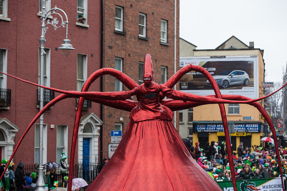 The saint patrick's day parade, dublin, ireland