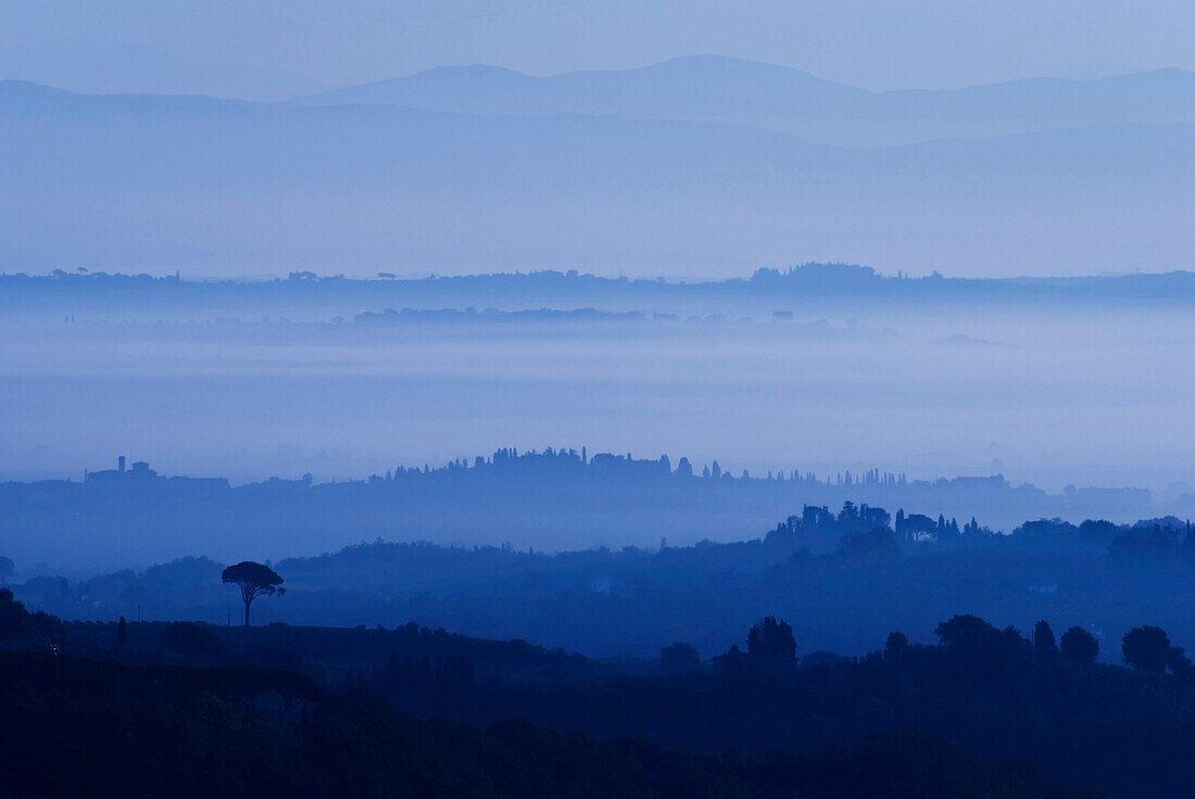 Landscape near Montepulciano, Tuscany, Italy, Europe