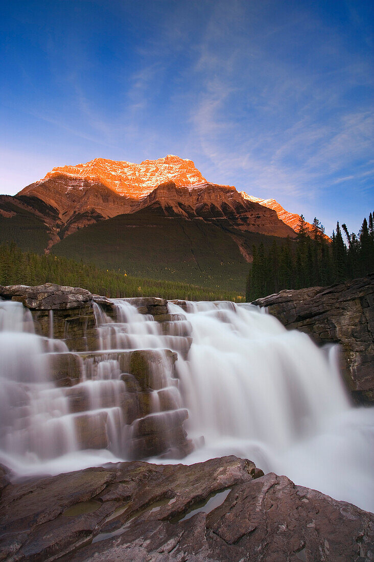 Scenic Mountain Waterfall