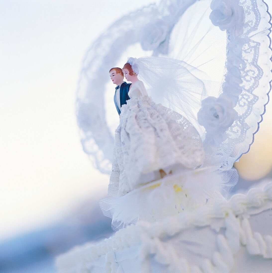 Wedding Cake Topper Of A Wedding Couple