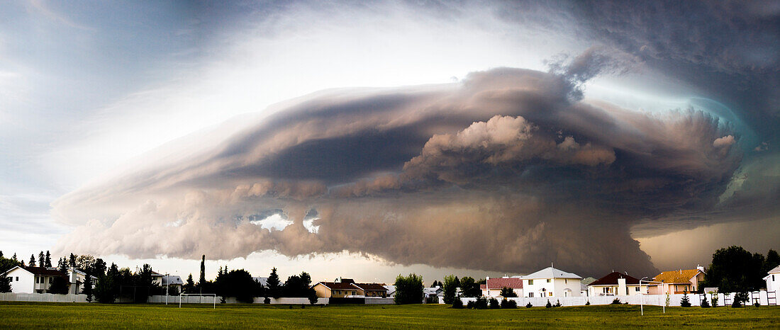Severe Weather Forming Over Houses