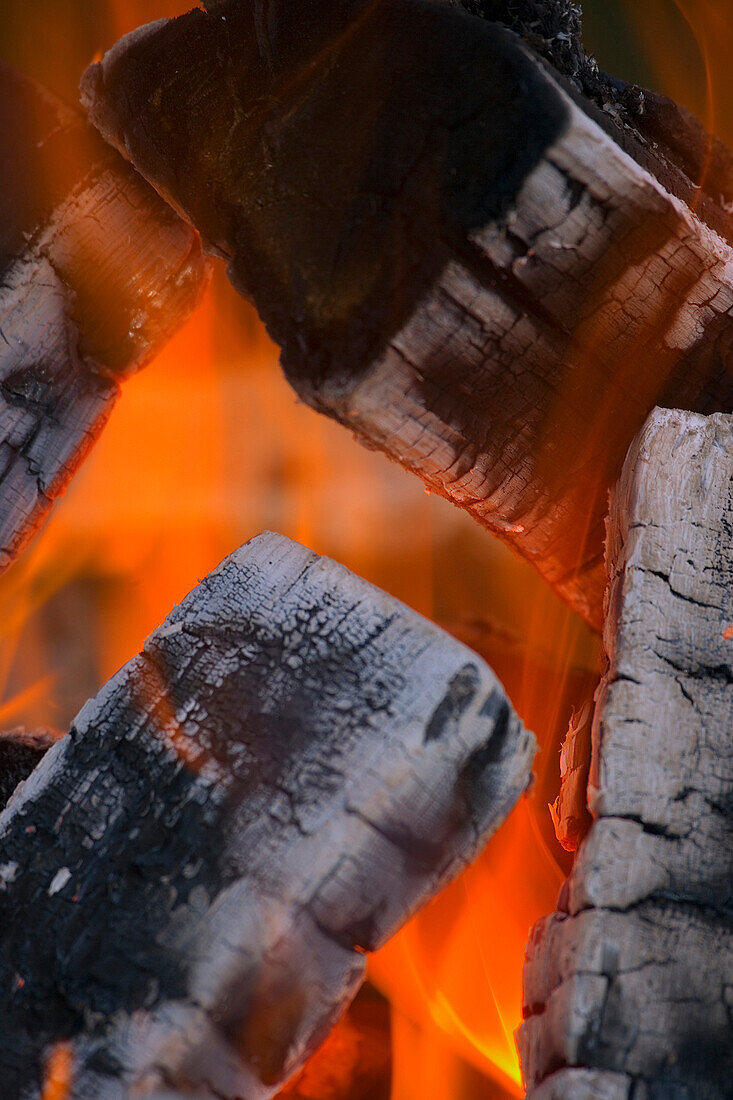 Close Up Of Campfire