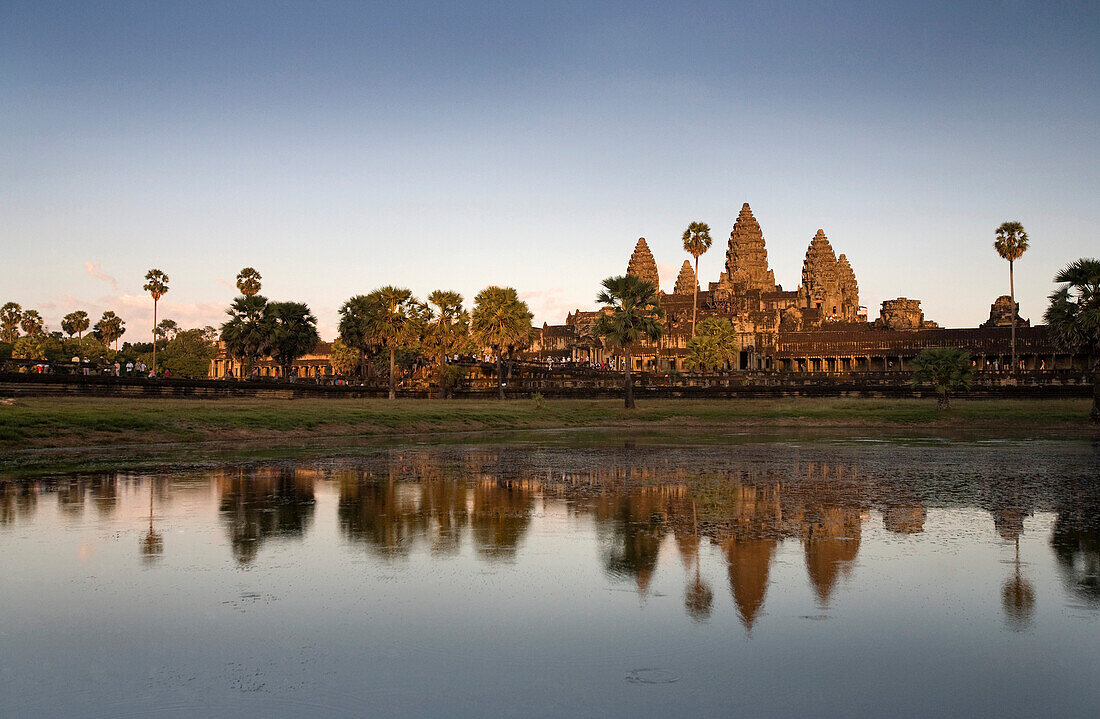 The Most Famous Temple Of Angkor Wat In The Ancient City Of Angkor Wat, Cambodia