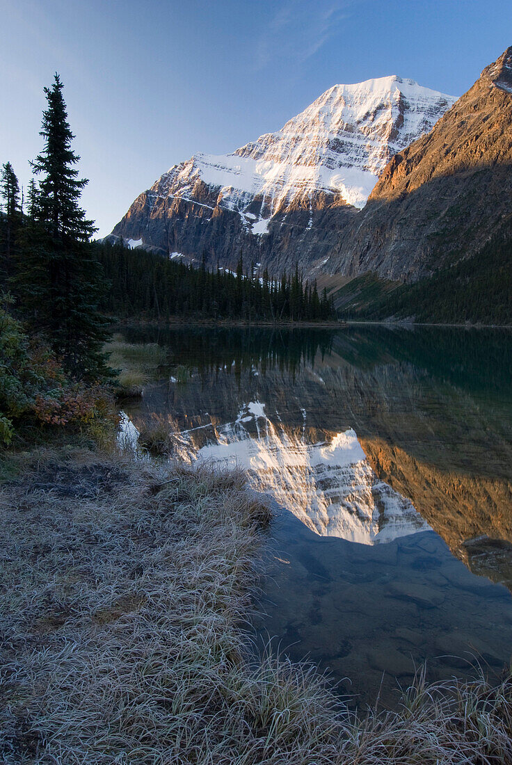 Cavell Lake, Mount Edith Cavell, Jasper National Park, Alberta, Canada