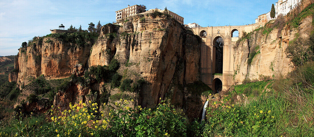 'Ronda, Malaga, Andalusia, Spain; The Bridge Of Ronda'
