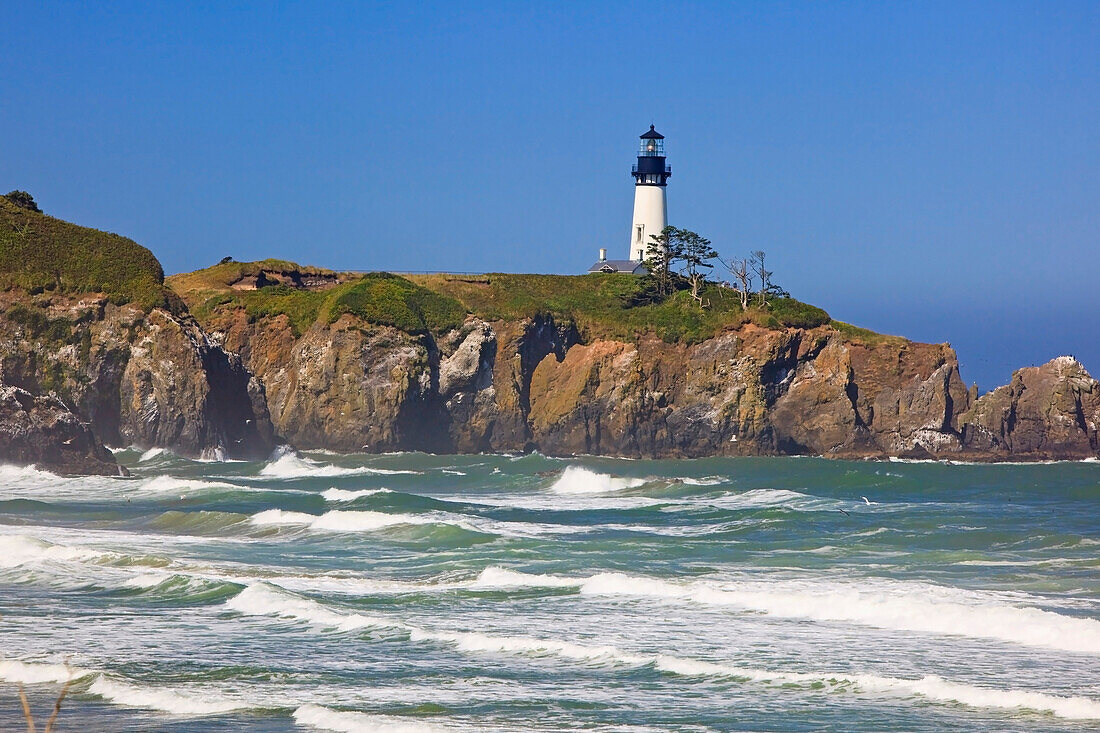 'Yaquina Head Lighthouse On The Oregon Coast; Oregon, Usa'