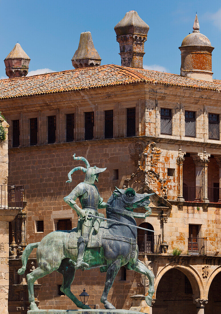 'Statue Of Conquistador Francisco Pizarro (By American Sculptor Charles Cary Rumsey); Trujillo, Caceres Province, Spain'