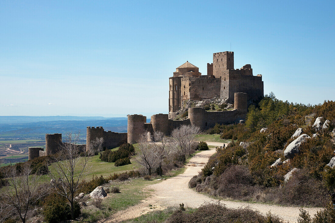 'Entrance Path To Loarre Castle; Aragon, Huesca, Spain'