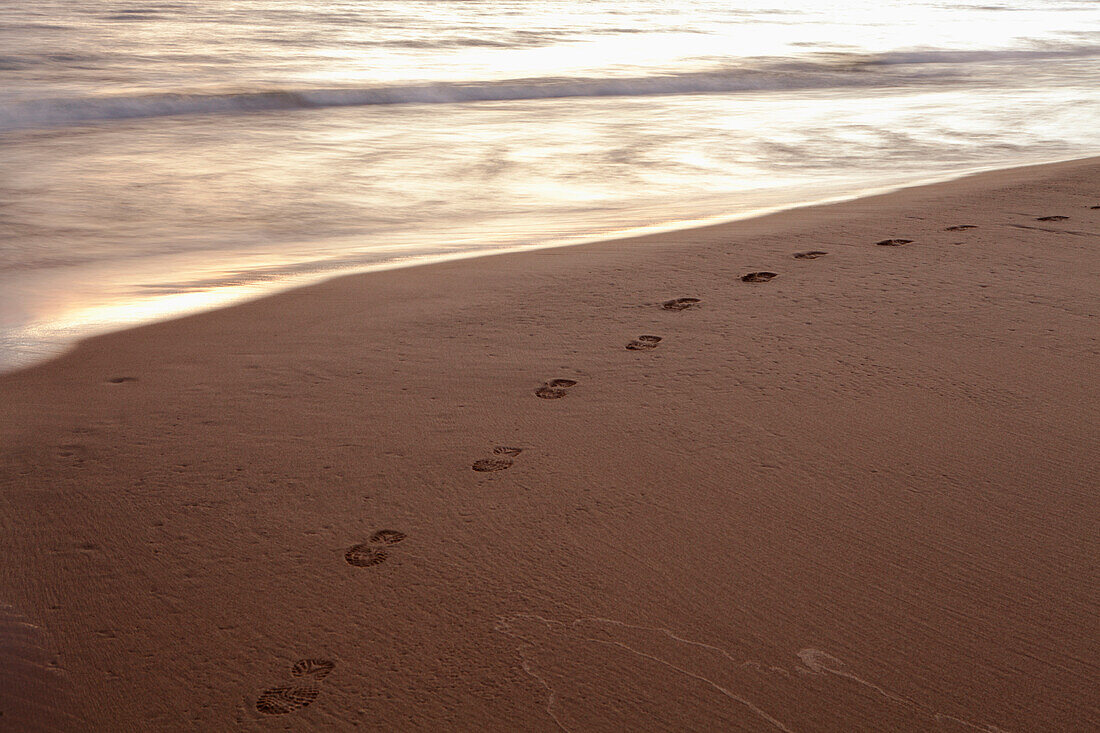 'Footprints On A Beach; Wawa, Ontario, Canada'