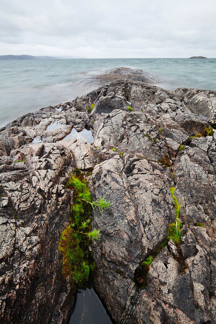 'Rocky Shoreline Of Lake Superior; Wawa, Ontario, Canada'
