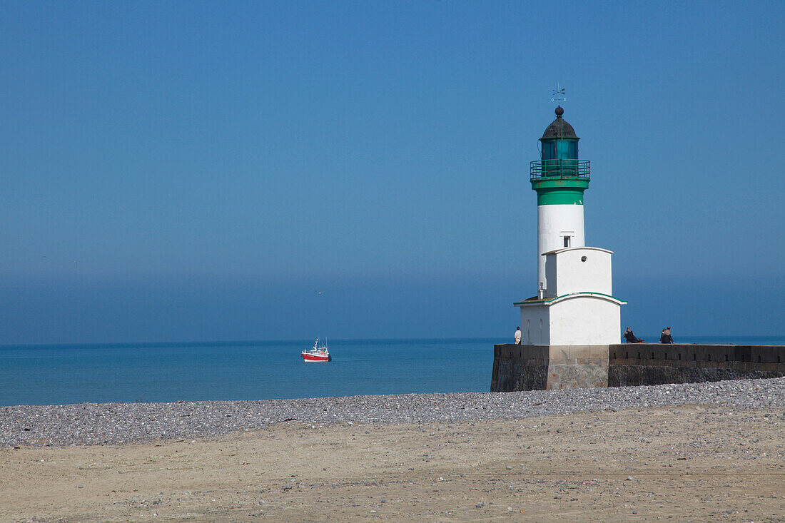 France, Normandie, Seine Maritime (76), Le Treport lighthouse