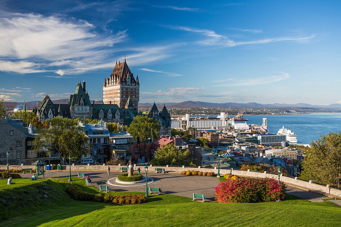 Canada, Quebec City, Old Quebec, Frontenac Castle