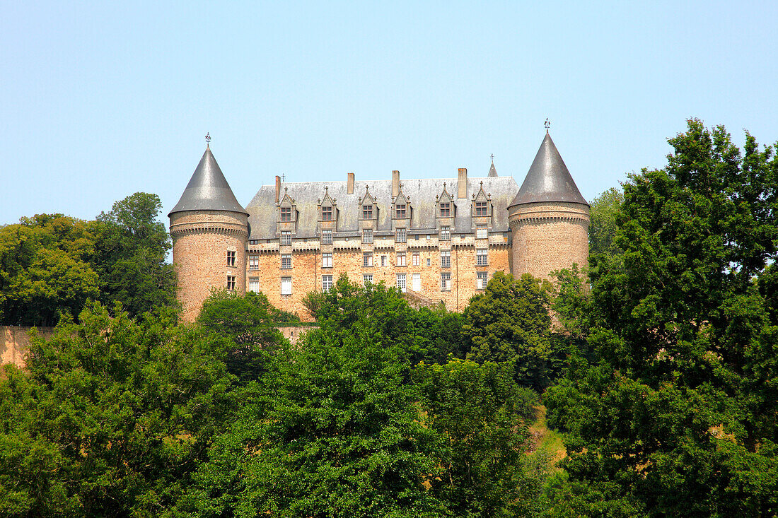 France, Limousin, Haute Vienne (87), Rochechouart castle
