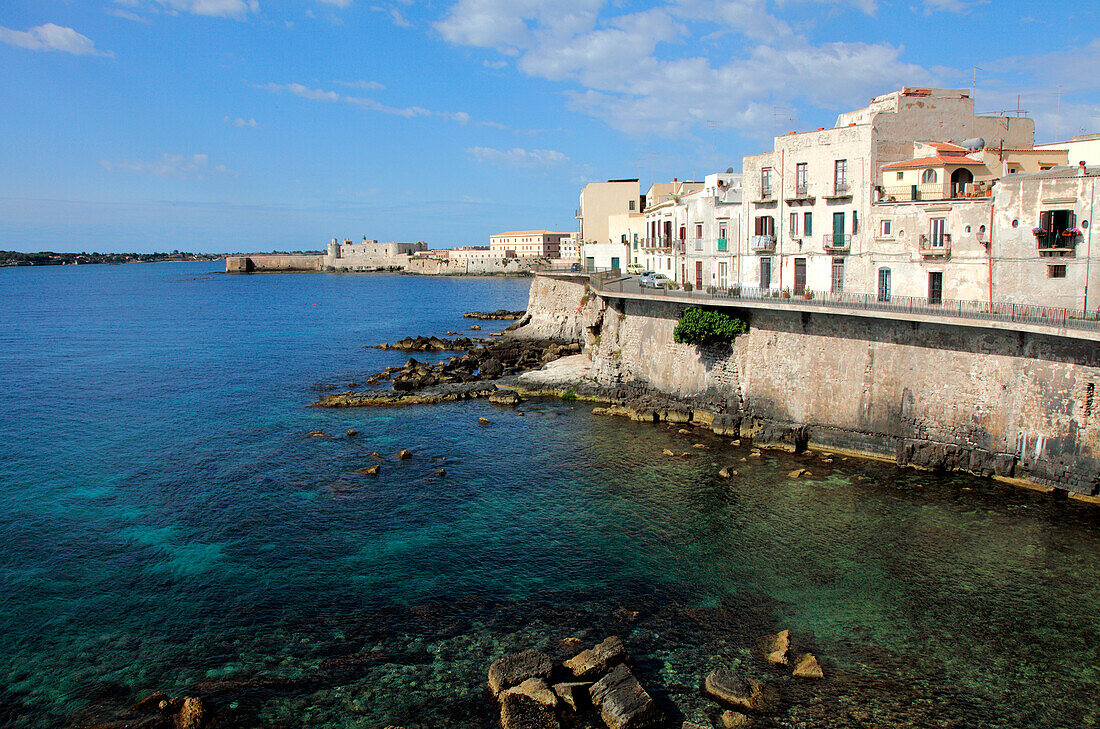 Italy, Sicily, Siracusa, Ortigia district, (Unesco world heritage) East ramparts