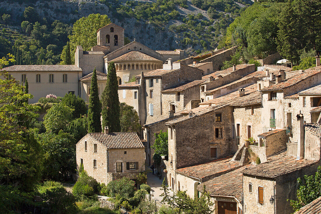 France, Herault (34), Saint-Guilhem-le-Desert, Village labeled Most beautiful villages of France