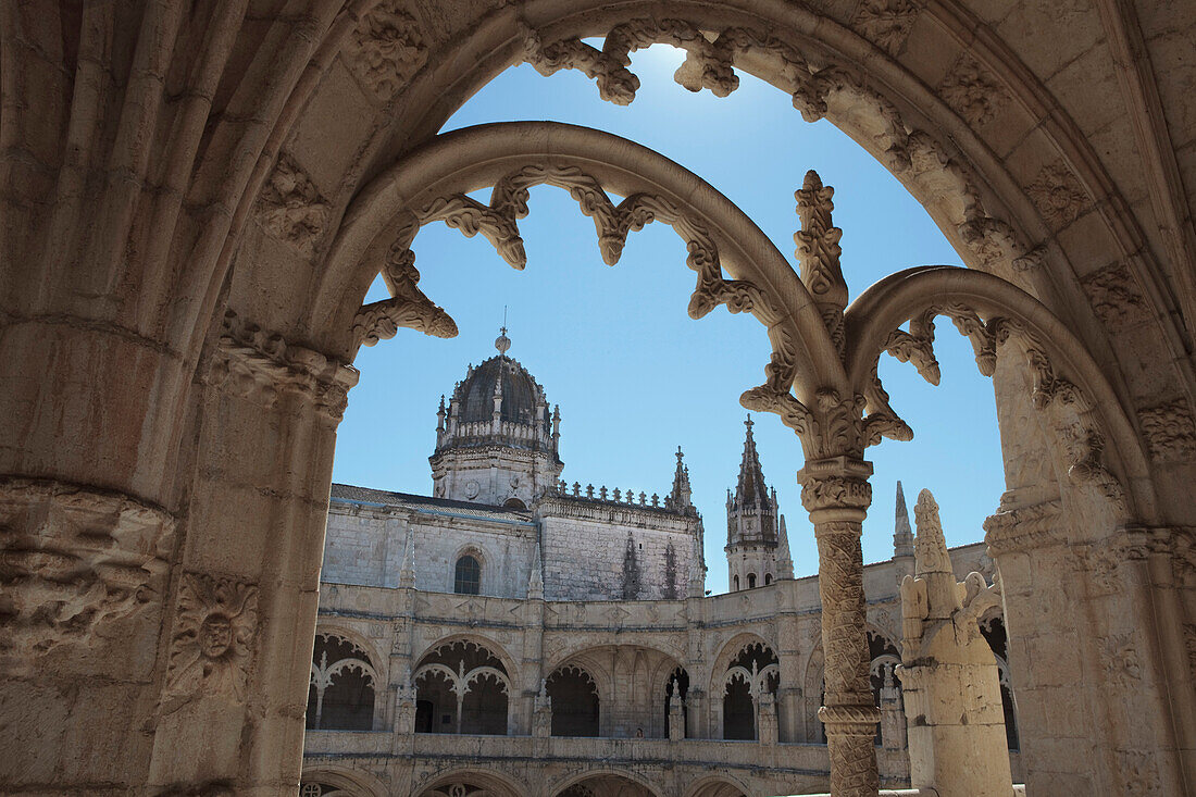 Portugal, Lisbon, Jeronimos Monastery, the cloister