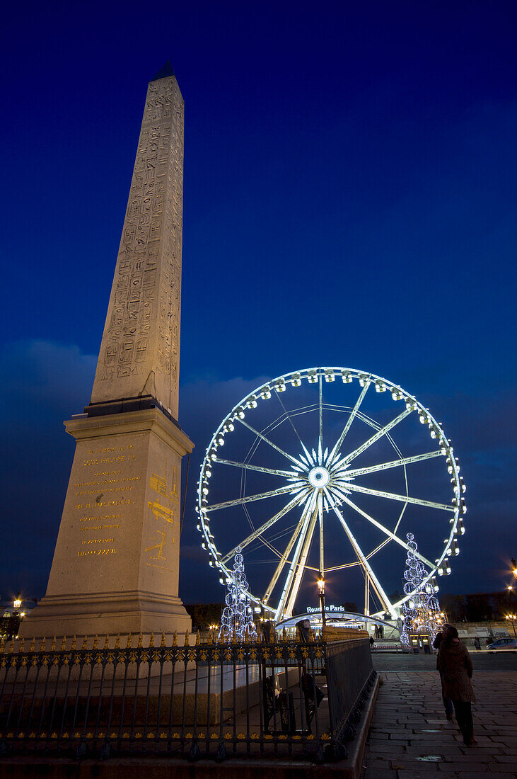'Grande Roue de Paris and Place de la Concorde; Paris, France'