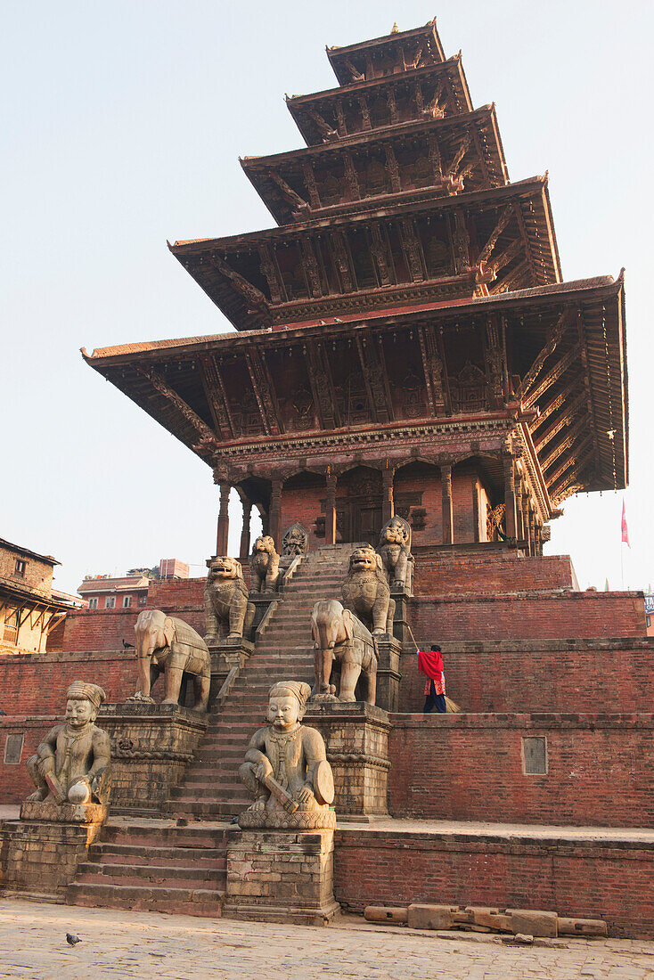 'The Nyataponla Temple; Bhaktapur, Nepal'