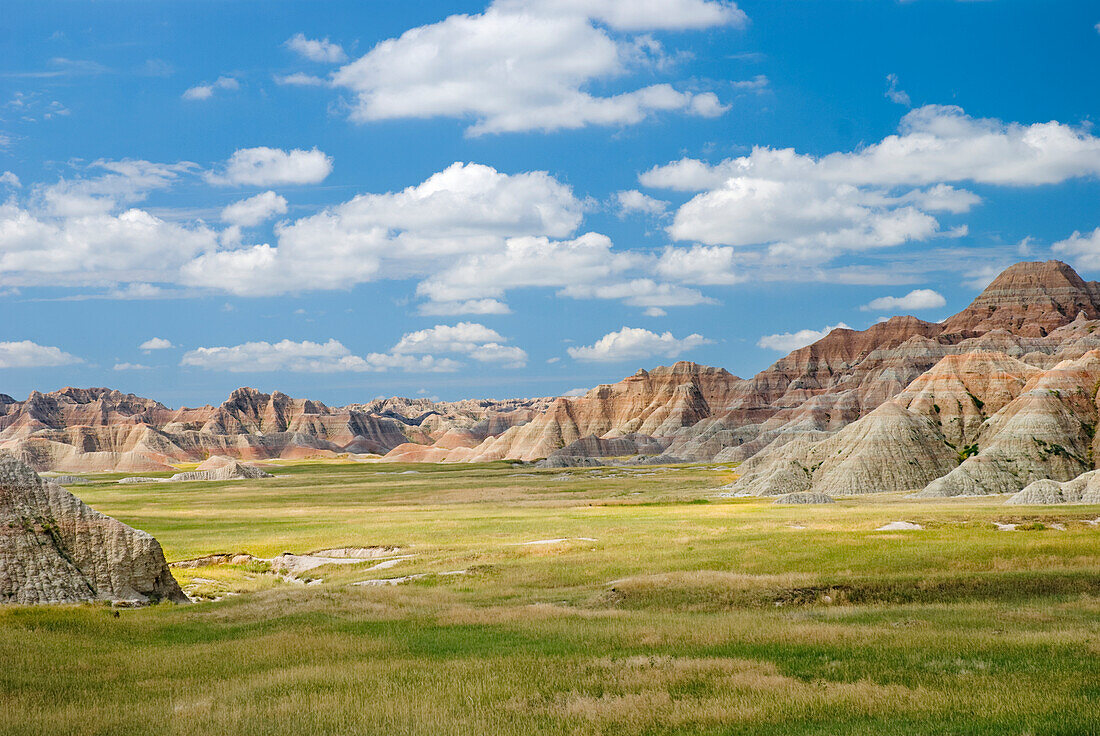 'Colorful Landscape In Badlands National Park; South Dakota, United States of America'