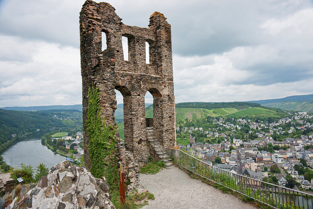 'Castle Grevenburg Ruins; Traben-Trarbach, Rhineland-Palatinate, Germany'