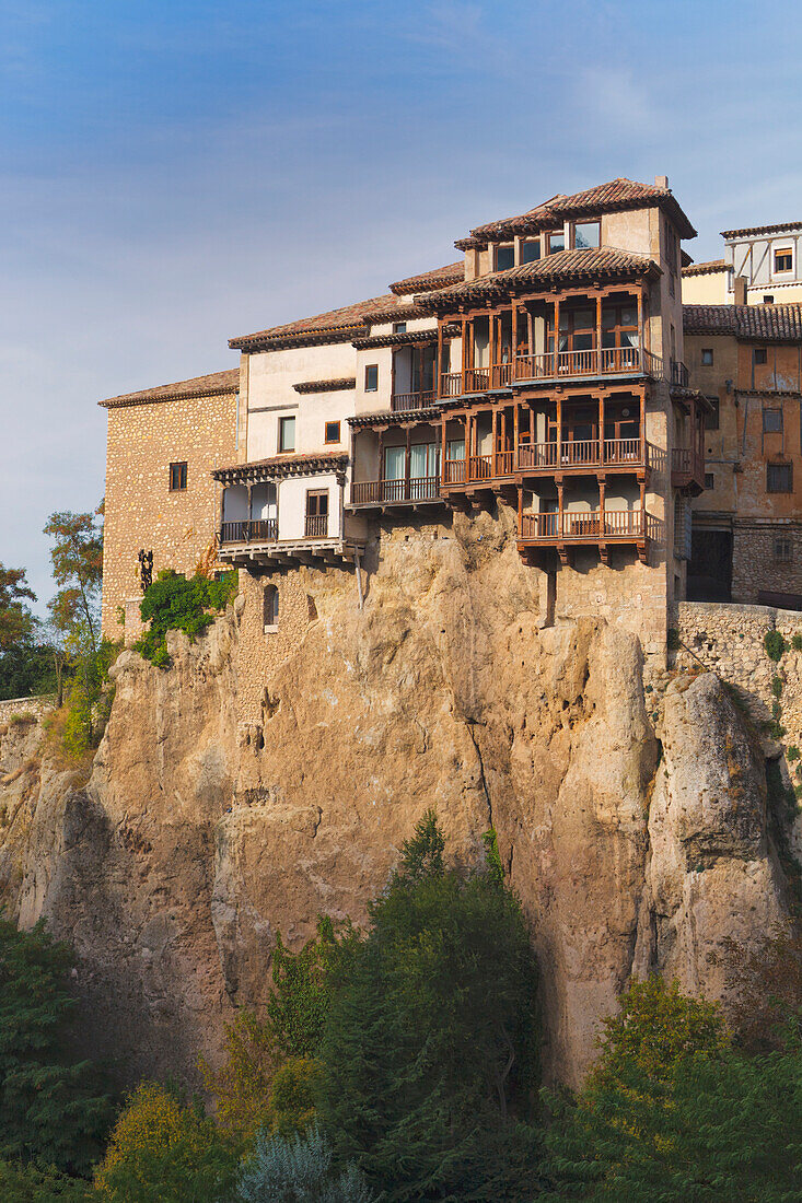 'The Hanging Houses Which Now House The Museum Of Spanish Abstract Art; Cuenca, Cuenca Province, Castilla-La Mancha, Spain'