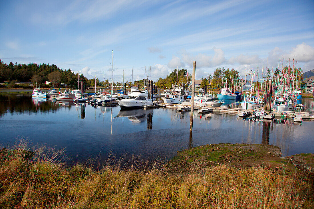 'The Marina In A Quaint Fishing Village; Ucluelet, British Columbia, Canada'