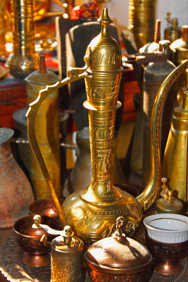 'Tea Paraphernalia At A Tourist Market In Stari Grad; Mostar, Muslim-Croat Federation, Bosnia and Herzegovina'