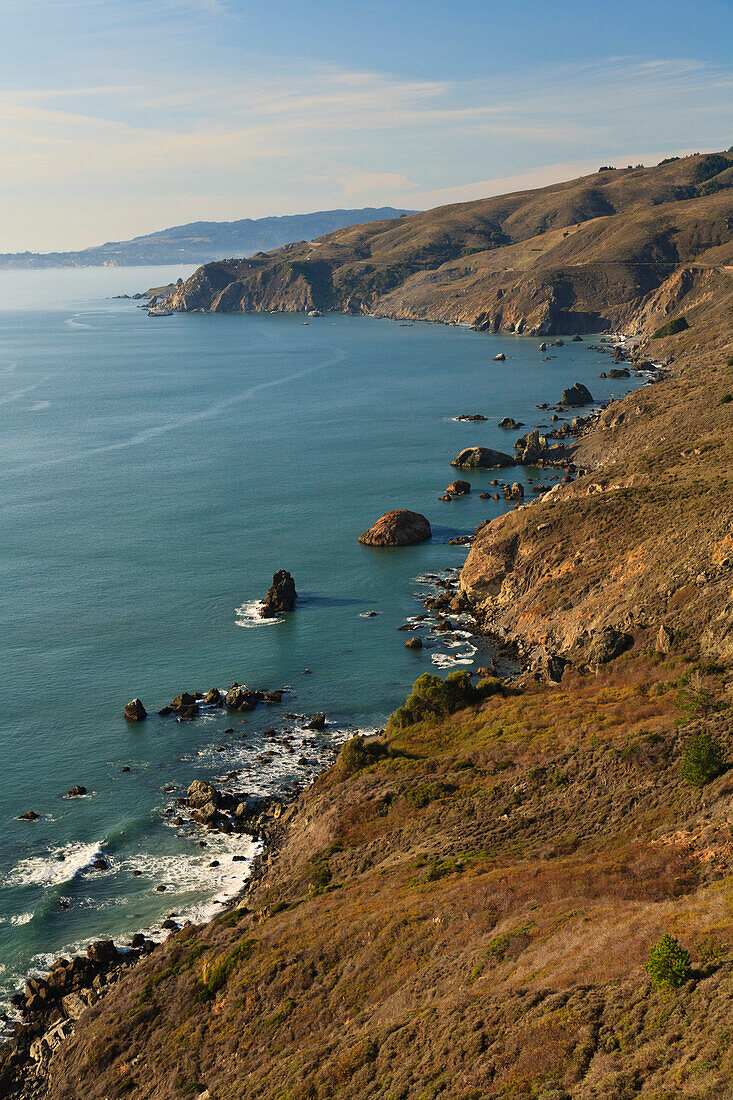 'Hills Along The Coastline; San Francisco, California, United States of America'