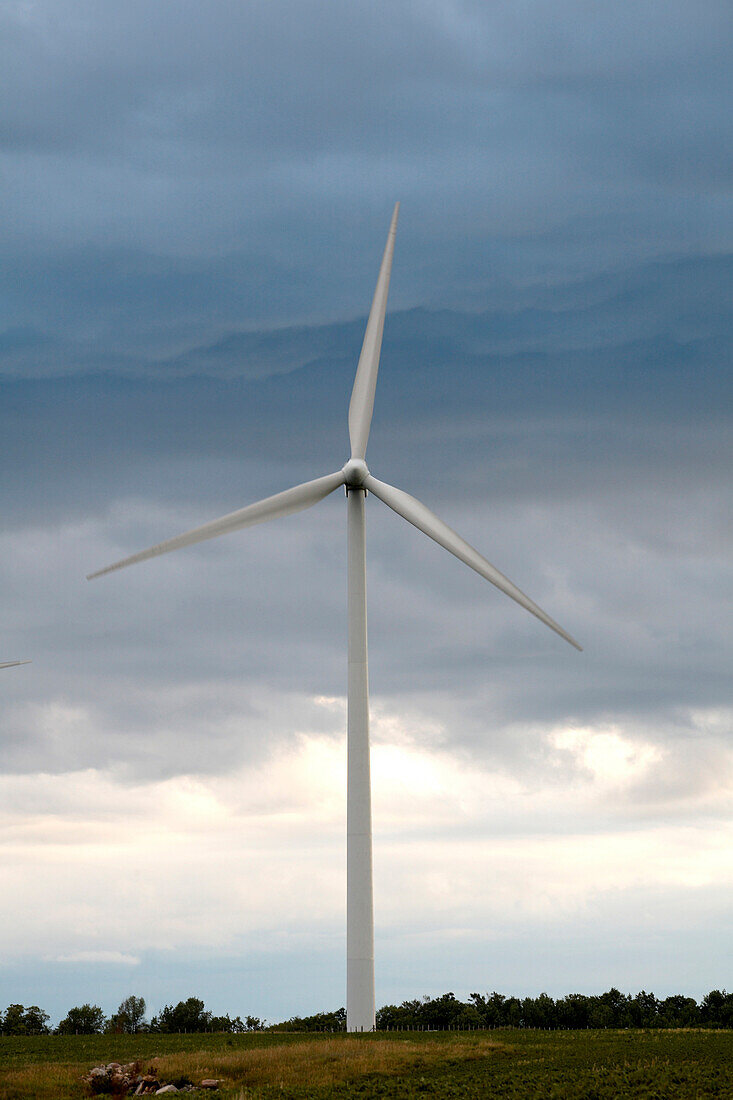 Single Wind Turbine, Tiverton, Bruce Peninsula, Ontario