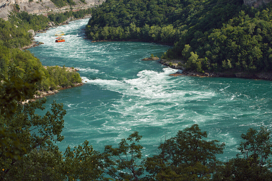 Whirlpool Aerocar Over Whirlpool Rapids - Niagara Falls, Ontario, Canada