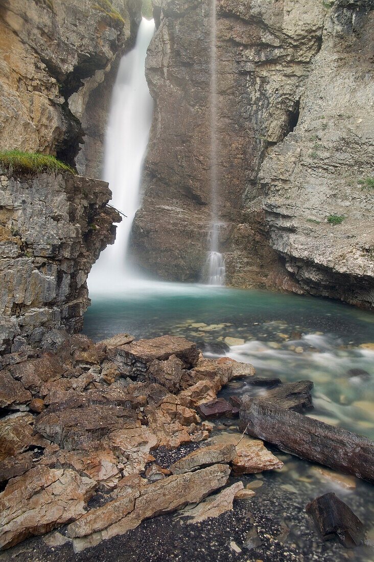 Upper Falls, Johnson Canyon, Banff National Park, Alberta, Canada